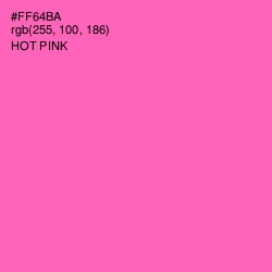 #FF64BA - Hot Pink Color Image